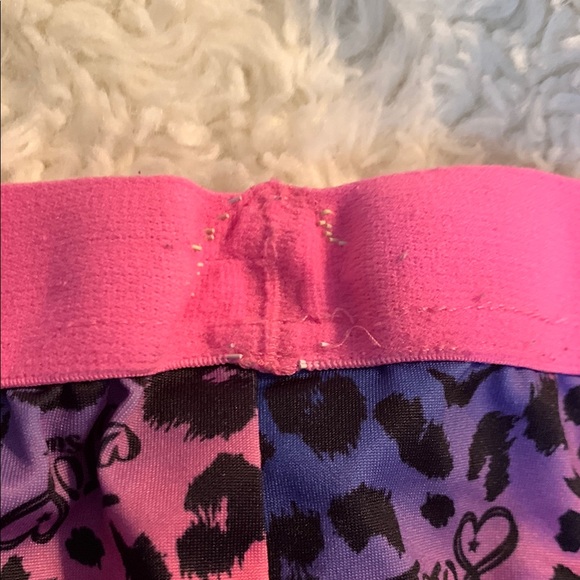 Gradient Navy and Coral Patterned Leggings with Tapered Design - Picture 8 of 11